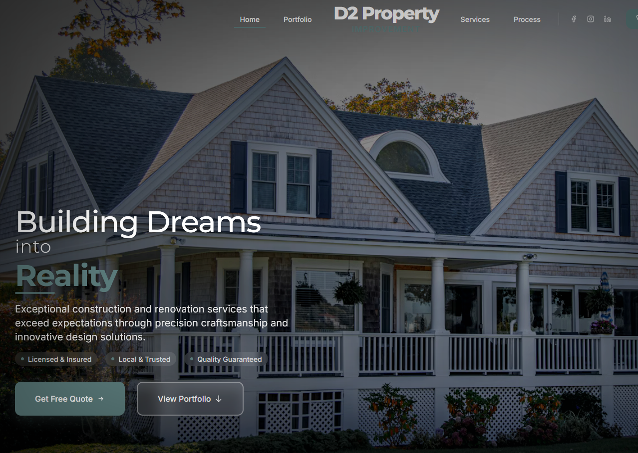 D2 Property Improvement Website