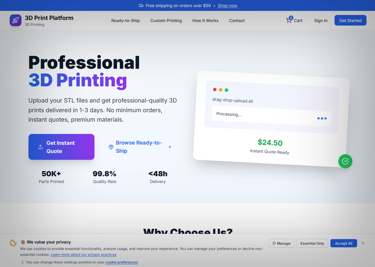 PEP Filaments Website